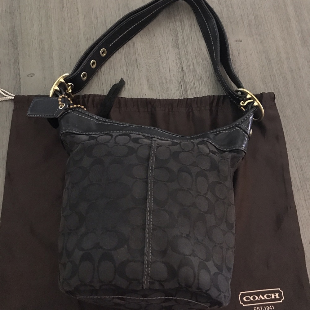 Black coach purse